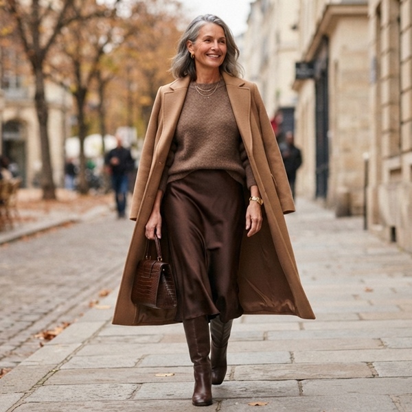 Look con prendas en tonos café