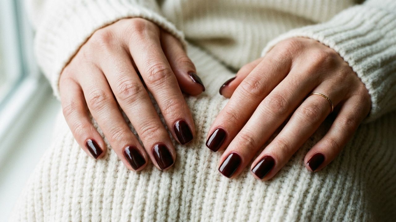 Súmate a la tendencias de las hcerry noir nails